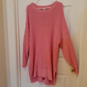 Zenana Premium Pink Popcorn Sweater